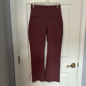 Women's Burgundy Flare Pants